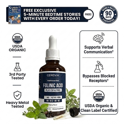 Cerevia™ Kids Folinic Acid + B12 Drops