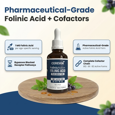 Cerevia™ Kids Folinic Acid + B12 Drops